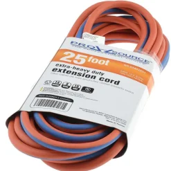 25', 14/3 Gauge/Conductors, Orange/Blue Strip, Outdoor Extension Cord