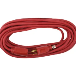25', 14/3 Gauge/Conductors, Red Indoor & Outdoor Extension Cord