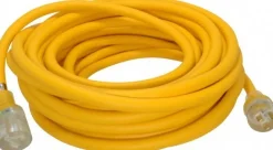 50', 10/3 Gauge/Conductors, Yellow Outdoor Extension Cord