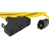 25', 12/3 Gauge/Conductors, Yellow Outdoor Extension Cord