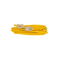 25', 14/3 Gauge/Conductors, Yellow Outdoor Extension Cord
