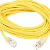 100', 10/3 Gauge/Conductors, Yellow Outdoor Extension Cord