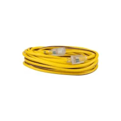 50', 12/3 Gauge/Conductors, Yellow/Purple Outdoor Extension Cord