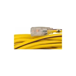 50', 12/3 Gauge/Conductors, Yellow/Purple Outdoor Extension Cord