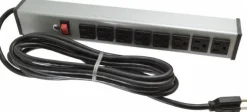 8 Outlets, 120 Volts, 15 Amps, 15' Cord, Power Outlet Strip
