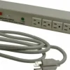6 Outlets, 120 Volts, 15 Amps, 6' Cord, Power Outlet Strip