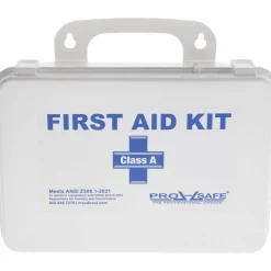 126 Pc First Aid First Aid Kit for 25: Portable, ANSI 2021 Class A