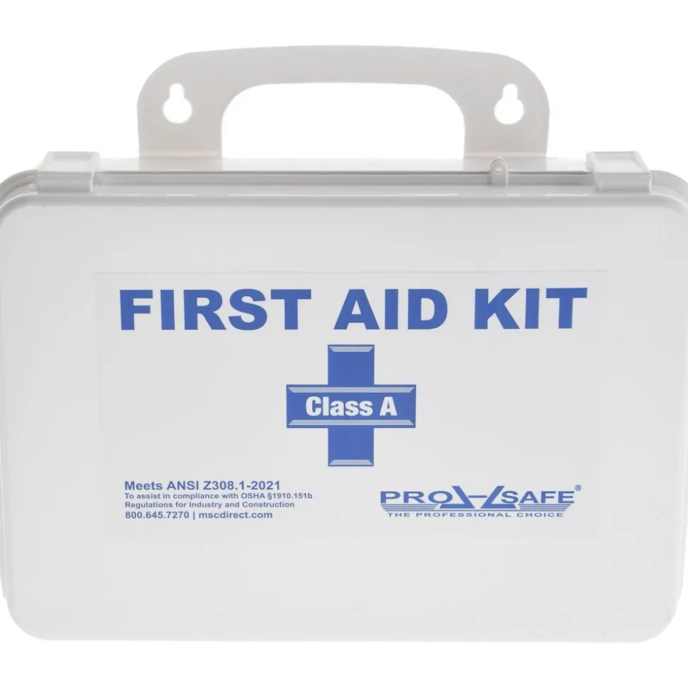 126 Pc First Aid First Aid Kit for 25: Portable, ANSI 2021 Class A