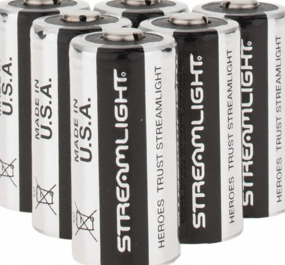 6 Qty 1 Pack Size CR123A, Lithium, 6 Pack, Standard Disposable Battery