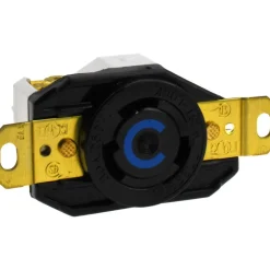 250 VAC, 30 Amp, L6-30R NEMA, Self Grounding Receptacle