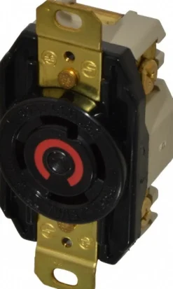 480 VAC, 30 Amp, L16-30R NEMA, Self Grounding Receptacle