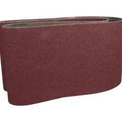 Abrasive Belt: 6" Wide, 48" OAL, 80 Grit, Aluminum Oxide