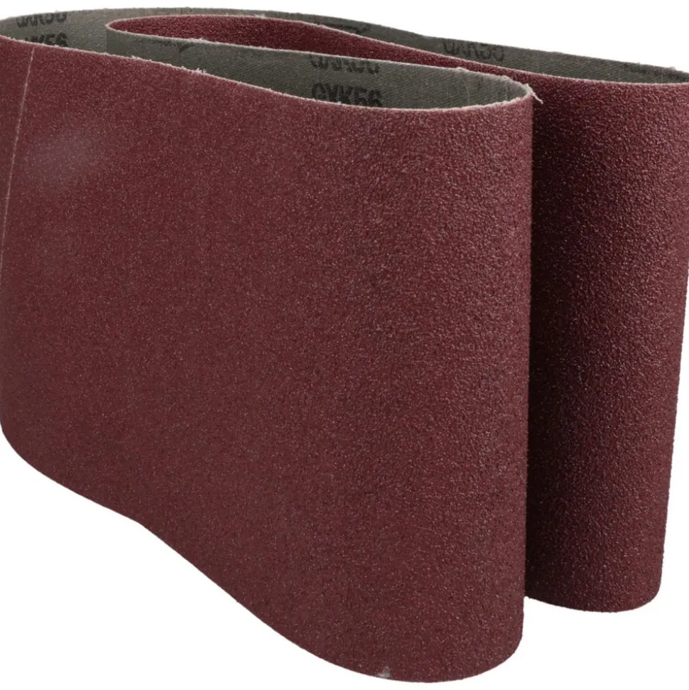 Abrasive Belt: 6" Wide, 48" OAL, 80 Grit, Aluminum Oxide