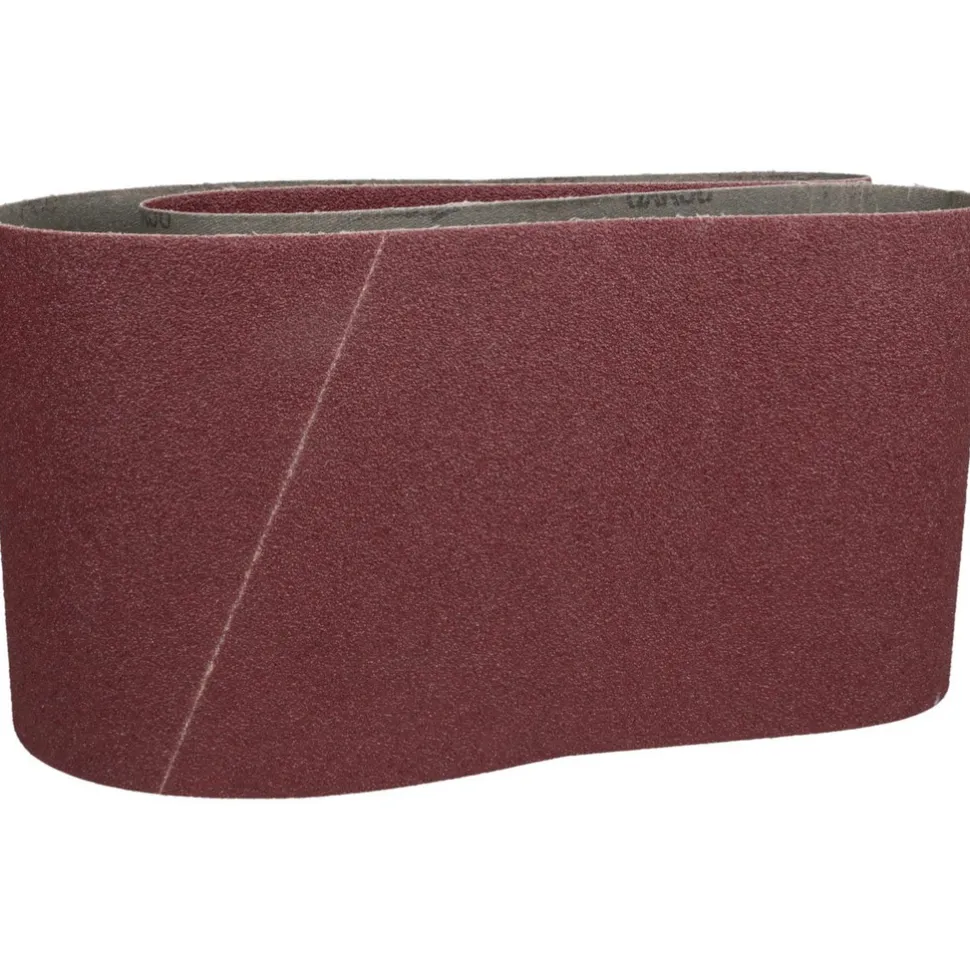 Abrasive Belt: 6" Wide, 48" OAL, 80 Grit, Aluminum Oxide
