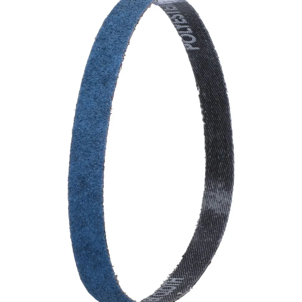 Abrasive Belt: 1/2" Wide, 18" OAL, 60 Grit, Zirconia Alumina