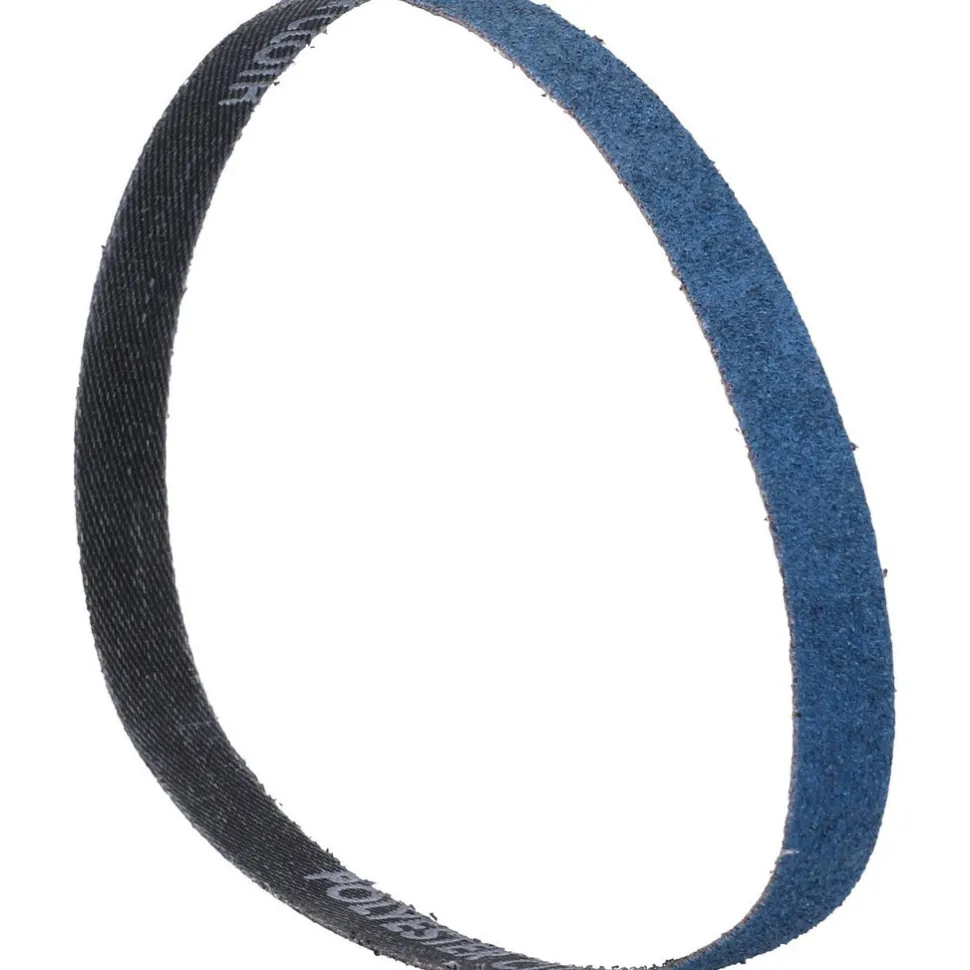 Abrasive Belt: 1/2" Wide, 18" OAL, 60 Grit, Zirconia Alumina