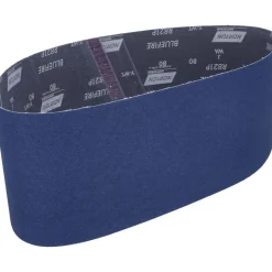 Abrasive Belt: 6" Wide, 48" OAL, 80 Grit, Zirconia Alumina
