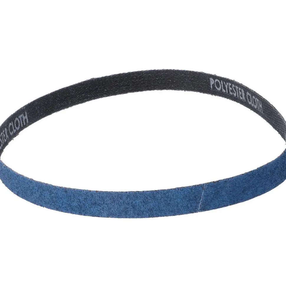 Abrasive Belt: 1/2" Wide, 24" OAL, 60 Grit, Zirconia Alumina