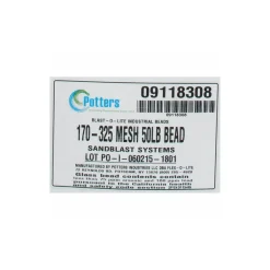 Abrasive Blasting Media: Fine Grade, Smooth, Glass Bead
