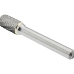Abrasive Burr: SC-3DC-CCS2A, 3/8" Cut Dia, Cylinder With Radius End, Double Cut