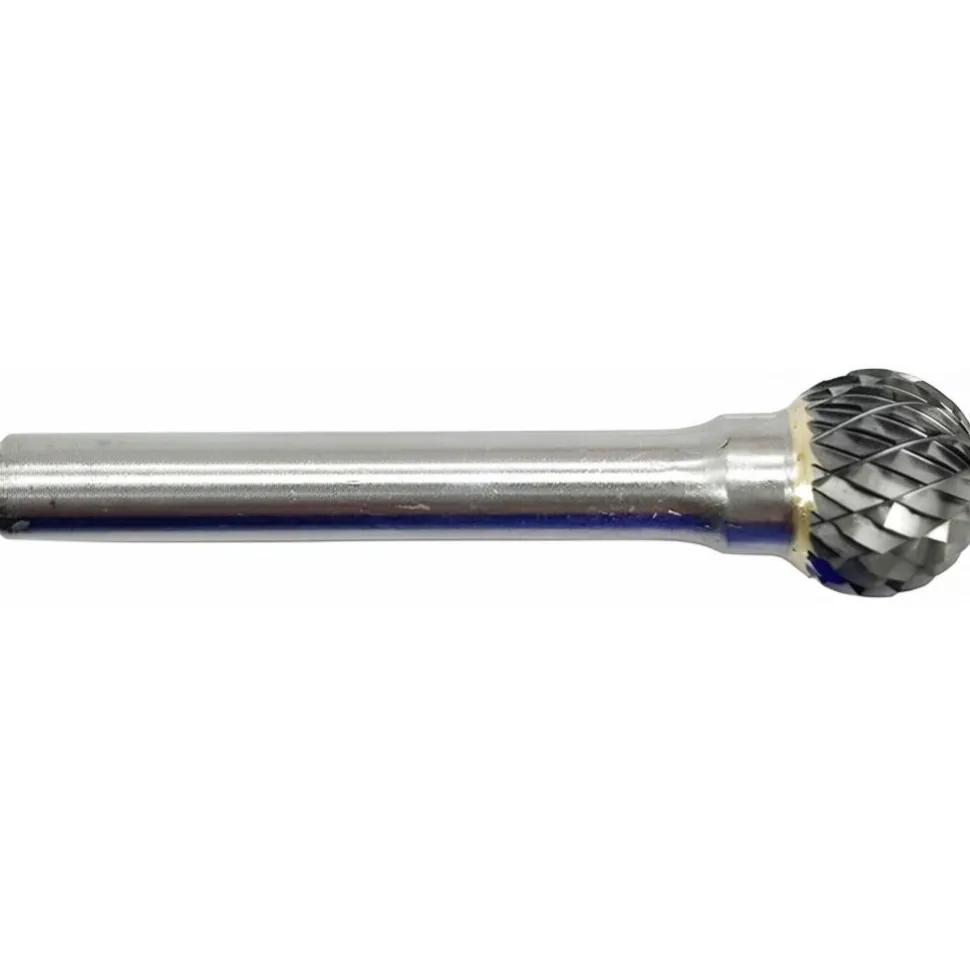 Abrasive Burr: SD-3, 3/8" Cut Dia, Ball, Double Cut