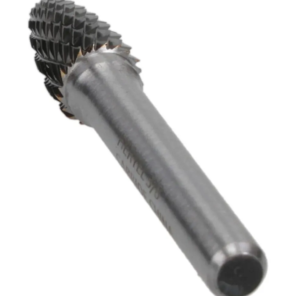 Abrasive Burr: SF-3, 3/8" Cut Dia, Tree With Radius End, Double Cut