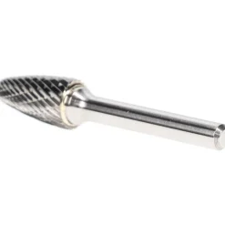 Abrasive Burr: SF-5DC-CCS2A, 1/2" Cut Dia, Tree With Radius End, Double Cut