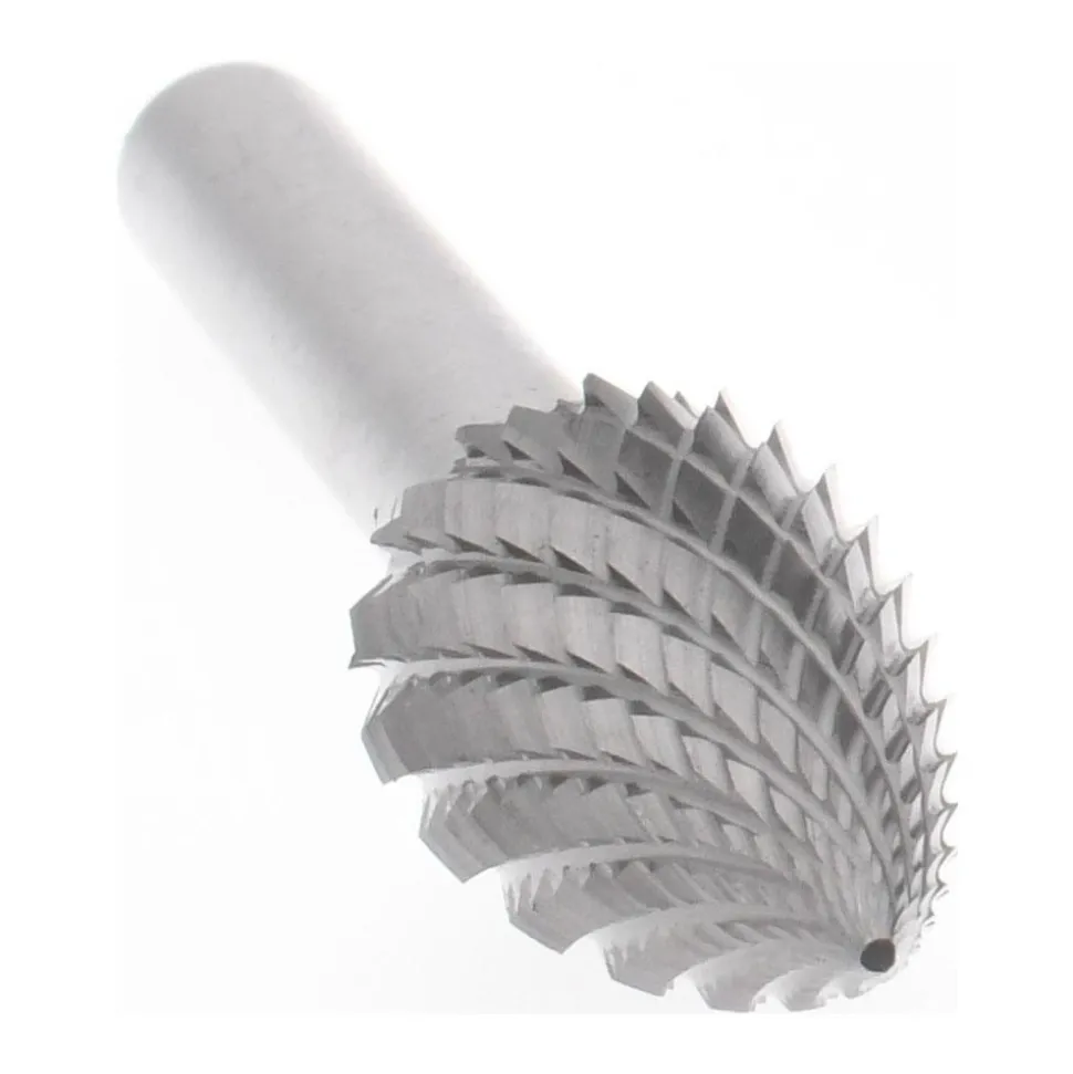 Abrasive Burr: SG-5, 1/2" Cut Dia, Tree With Pointed End, Double Cut