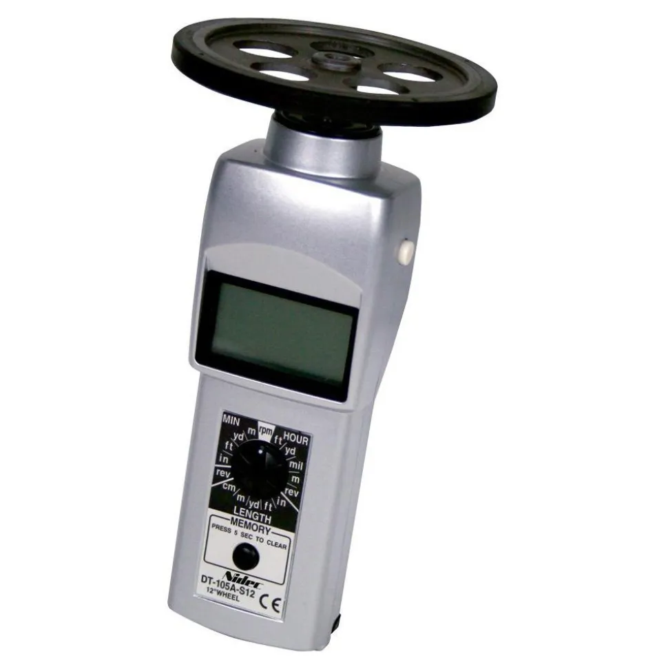 Accurate up to 0.006 +/- 1% Digit (6 RPM Max) (10,000 to 25,000 RPM), 0.001 RPM Resolution, Contact Tachometer