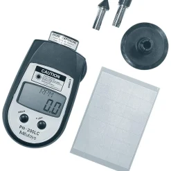 Accurate up to 0.006 +/- 0.5% Digit (600 to 99,999 RPM) and 0.4 +/- 1% Digit (600 to 99,999 RPM), Contact and Noncontact Tachometer