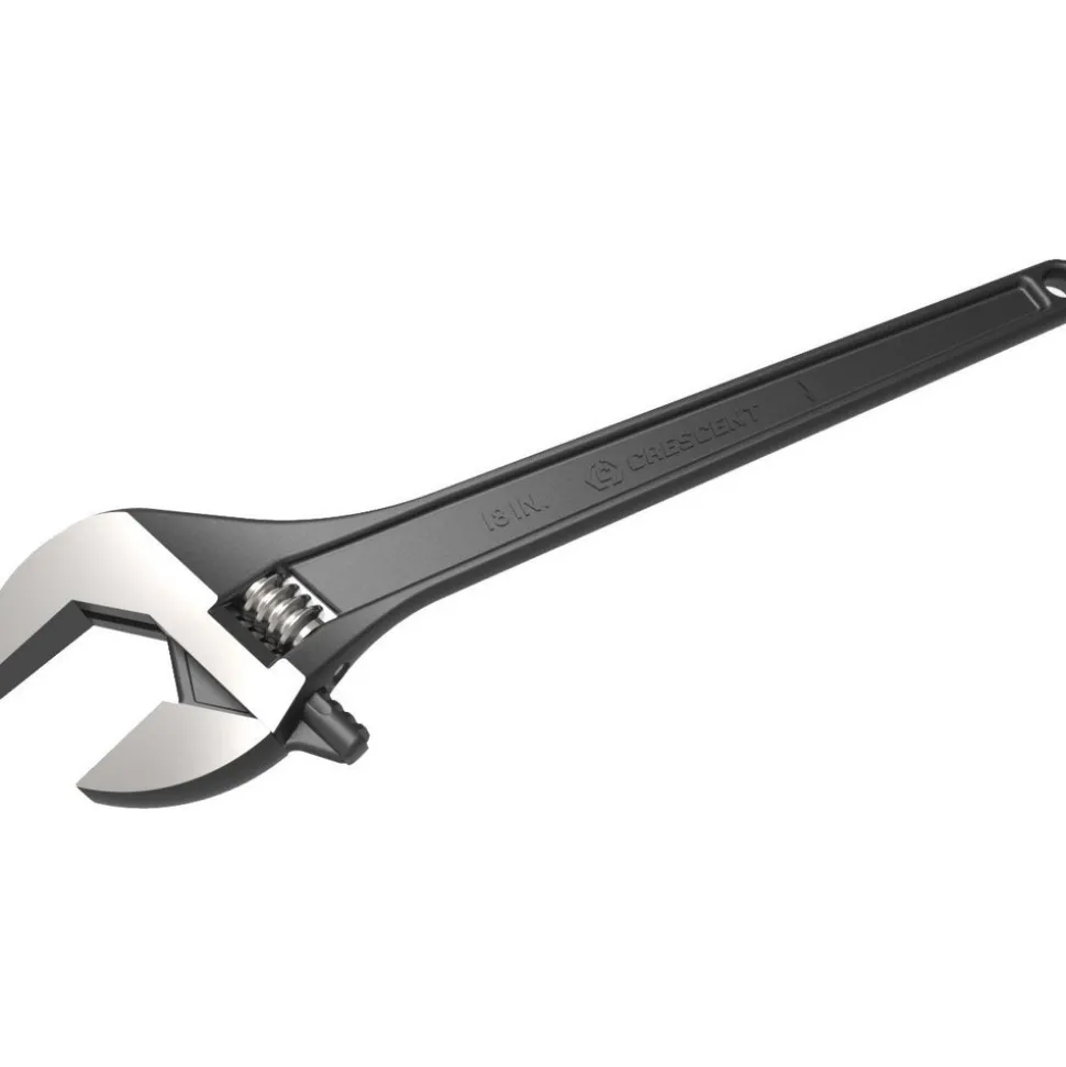 18" Adjustable Black Oxide Tapered Handle Wrench - Boxed