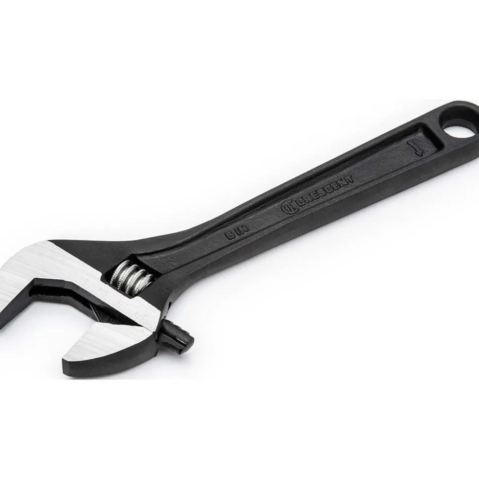 6" Adjustable Black Oxide Wrench - Bagged