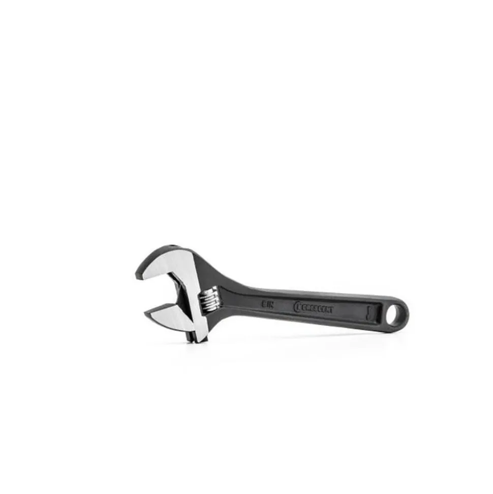 6" Adjustable Black Oxide Wrench - Bagged
