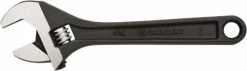 4" Adjustable Black Oxide Wrench - Bagged