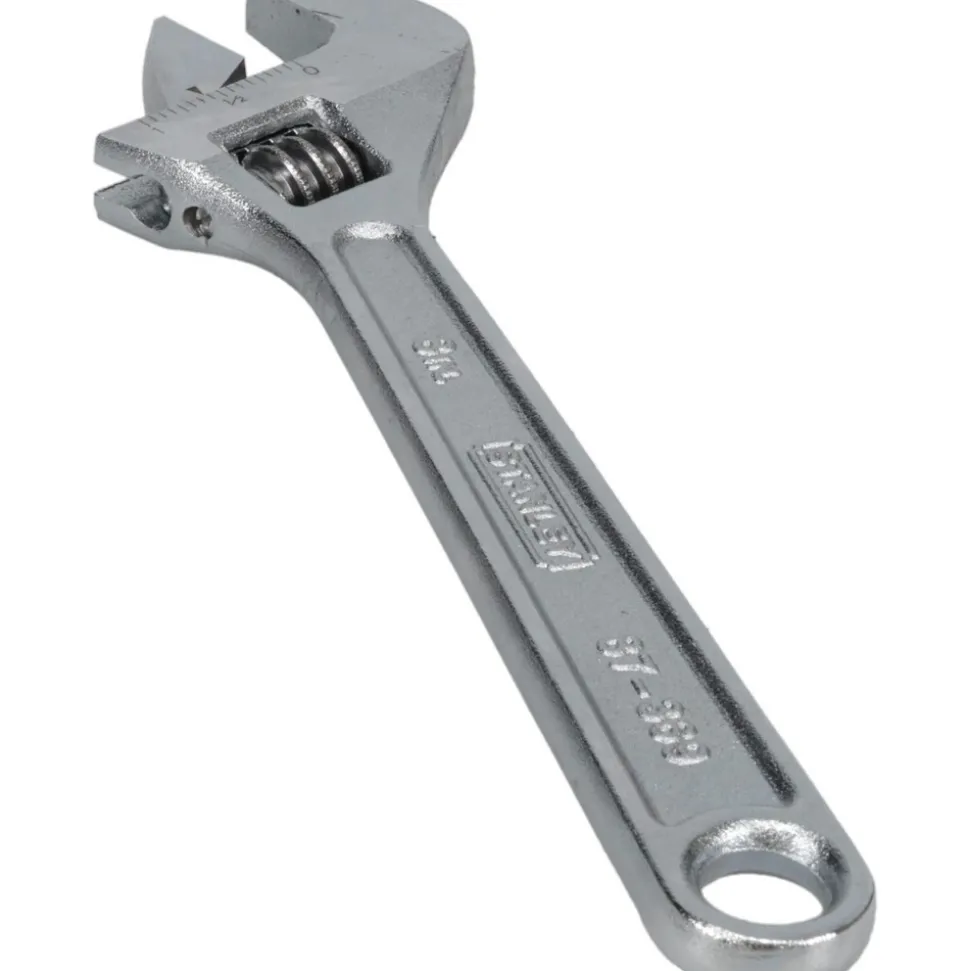 Adjustable Wrench: 8" OAL, 1" Jaw Capacity