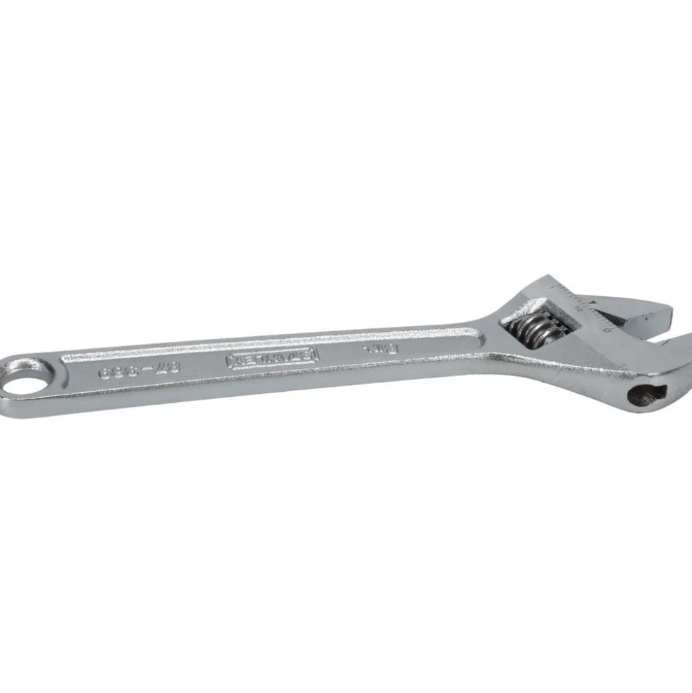 Adjustable Wrench: 8" OAL, 1" Jaw Capacity