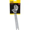 Adjustable Wrench: 10" OAL, 1-1/4" Jaw Capacity