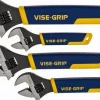 Adjustable Wrench Set: 4 Pc, 6 to 12 mm Wrench, Inch & Metric