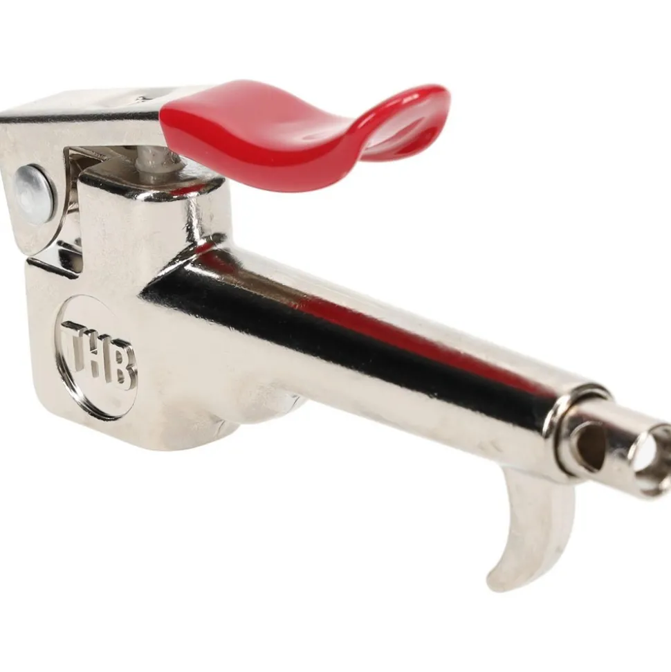 Air Blow Gun: Safety Nickel Tipped, Thumb Lever