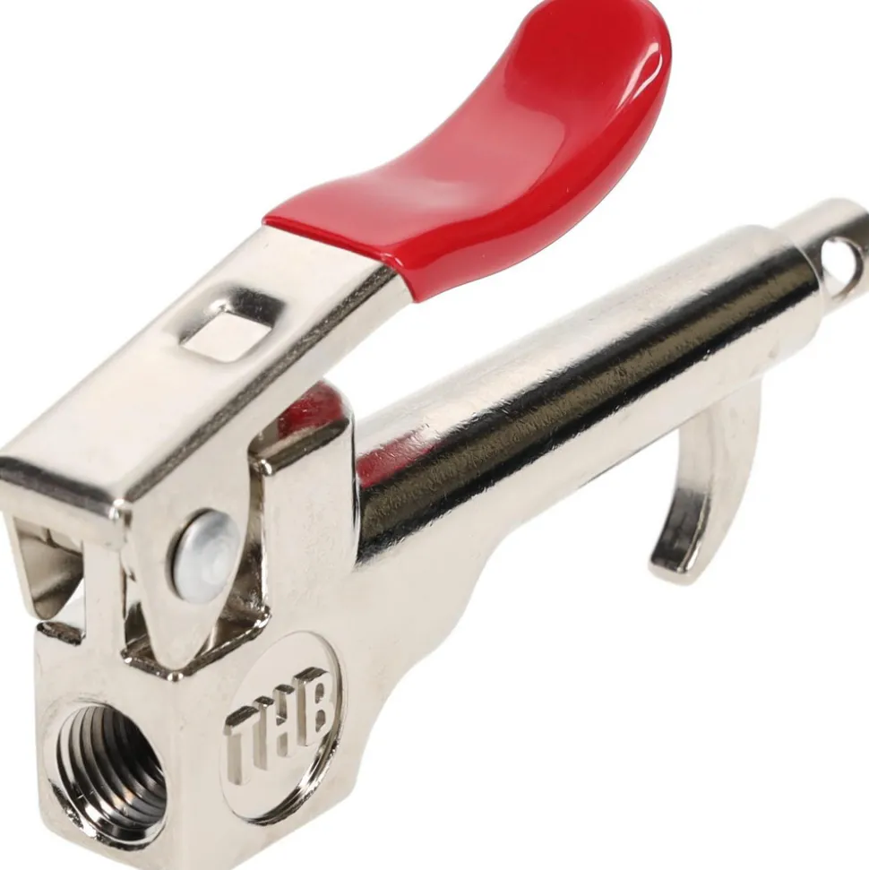 Air Blow Gun: Safety Nickel Tipped, Thumb Lever