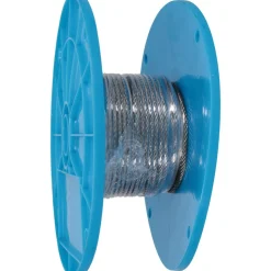 Aircraft Cable: 1/8" Overall Dia, 100', Stainless Steel