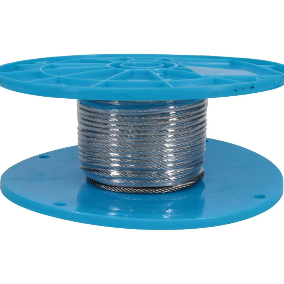 Aircraft Cable: 1/8" Overall Dia, 100', Stainless Steel