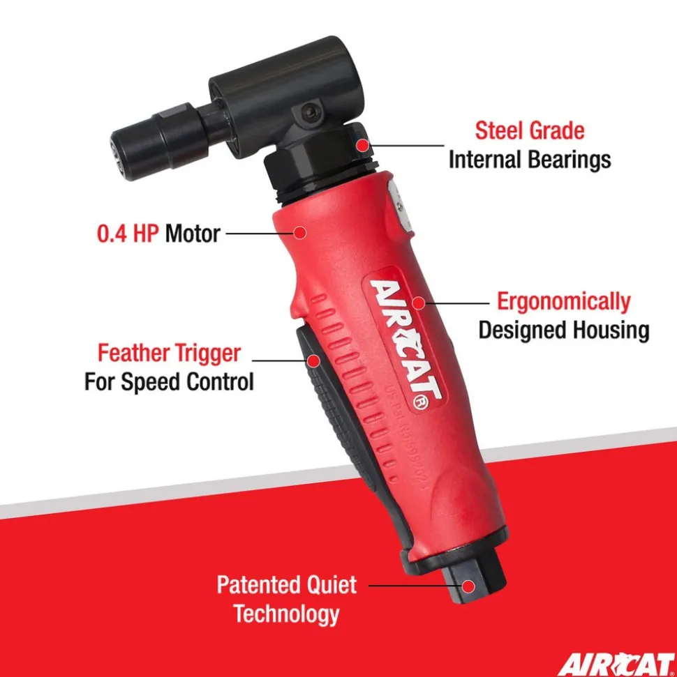 Air Die Grinder: 1/4" Collet, 1/4" Inlet