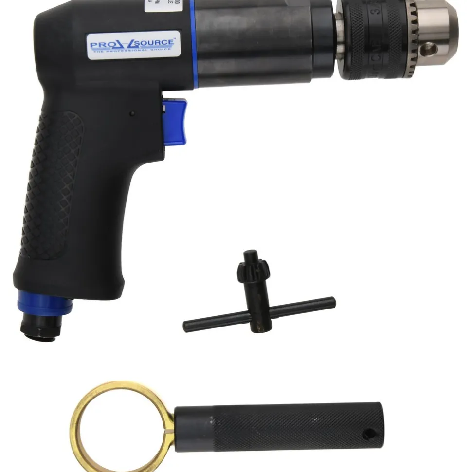 Air Drill: 1/2" Keyed Chuck, Reversible