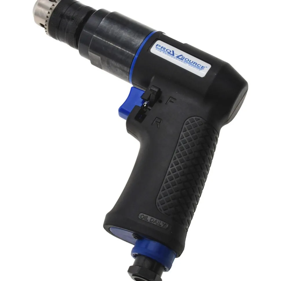 Air Drill: 3/8" Keyed Chuck, Reversible