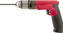 Air Drill: 3/8" Keyed & Keyless Chuck, Non-Reversible