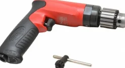 Air Drill: 3/8" Keyed & Keyless Chuck, Non-Reversible