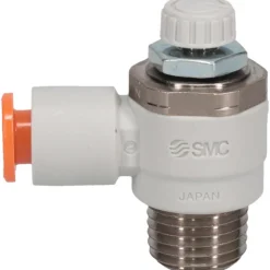 Air Flow Control Valve: Flow Control Elbow, Tube x MNPT, 1/4