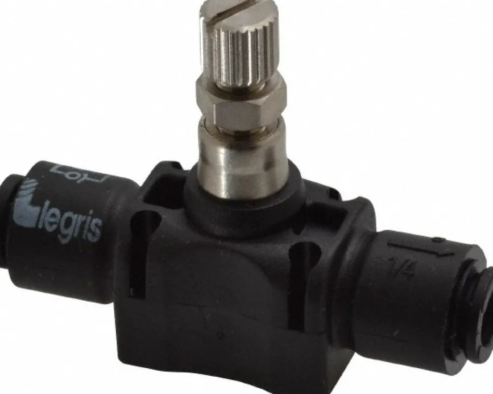Air Flow Control Valve: In-Line, Tube, 6mm Tube OD, 145 Max psi