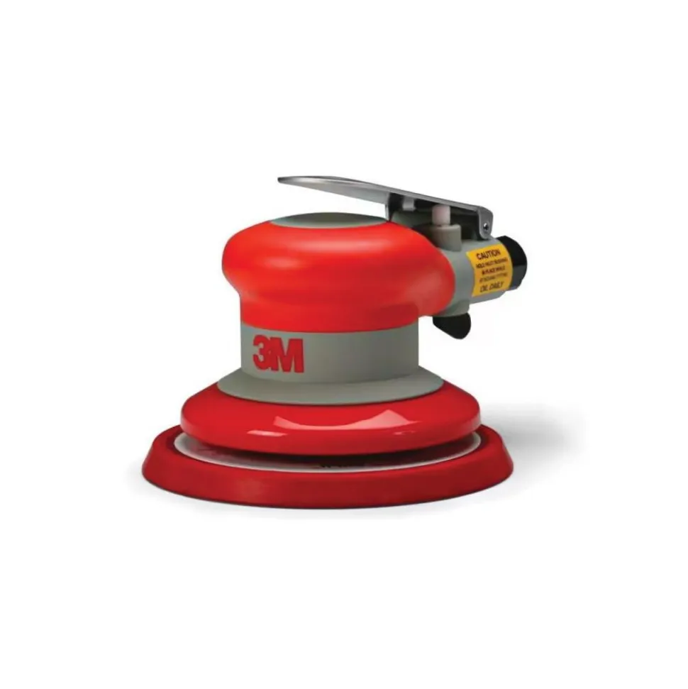 Air Orbital Sander: Round, 5" Pad, 12,000 OPM